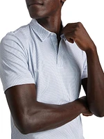 COLLECTION Geometric Cotton Polo Shirt