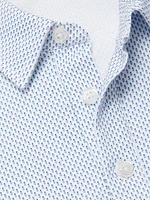 COLLECTION Geometric Cotton Polo Shirt