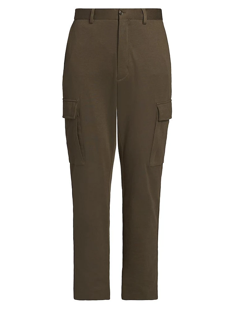 Cotton-Blend Cargo Trousers