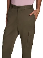 Cotton-Blend Cargo Trousers