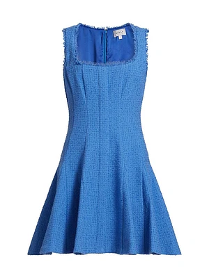 Juniper Boucle Square-Neck Minidress