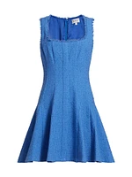 Juniper Boucle Square-Neck Minidress