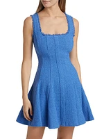 Juniper Boucle Square-Neck Minidress