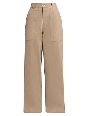 Gabardine Cotton Pants