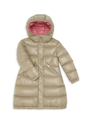 Little Girl's & Bellevue Nylon Laqué Down Jacket