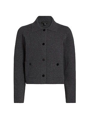 Cashmere Collared Cardigan