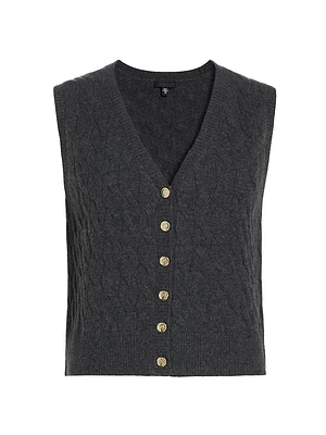 Cable-Knit Cashmere Vest