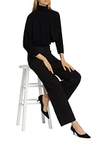 COLLECTION Cashmere Cropped Open Bolero Cardigan