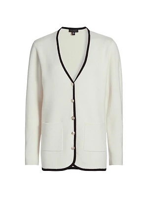 Contrast Cashmere Tipped Blazer