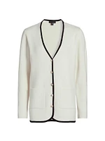 Contrast Cashmere Tipped Blazer