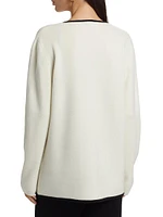 Contrast Cashmere Tipped Blazer