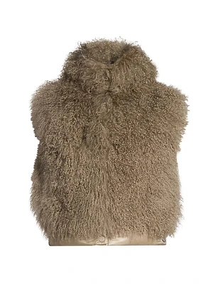 Ermione Long Haired Shearling Vest