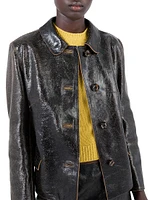 Crackle Suede Jacket