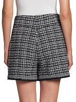 Cotton-Blend Tweed Shorts