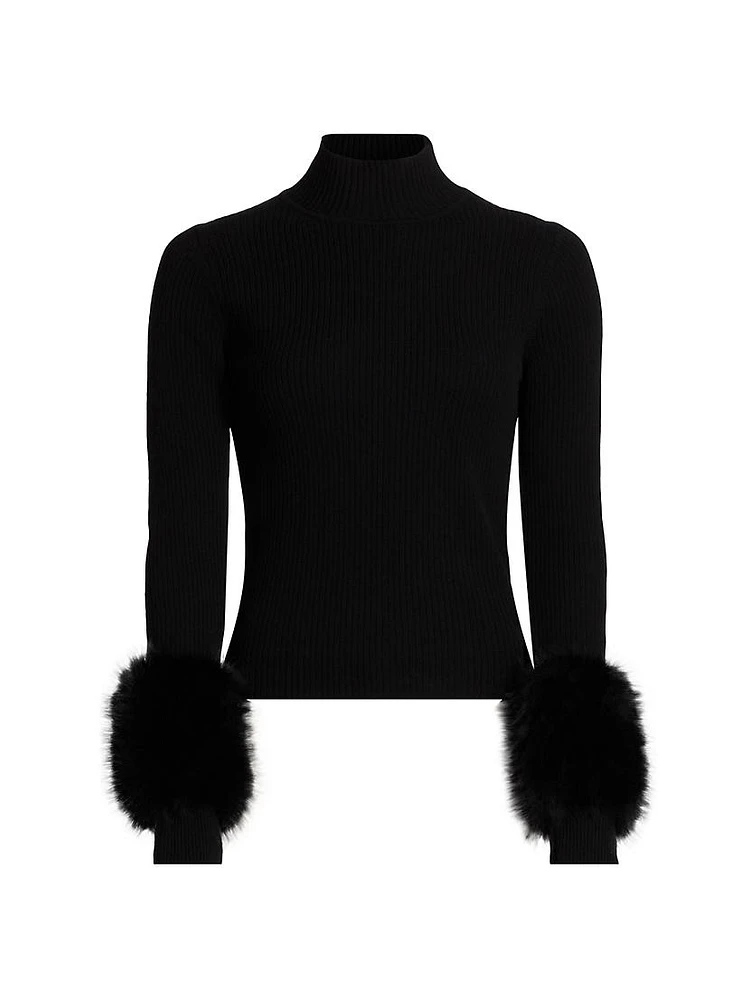 Magnus Rib-Knit Merino-Wool Turtleneck Sweater