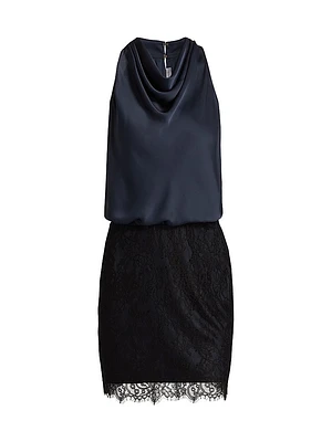 Magdalena Lace Combo Minidress