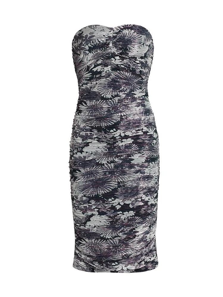 Bonnie Floral Ruched Tube Dress