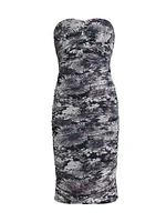 Bonnie Floral Ruched Tube Dress