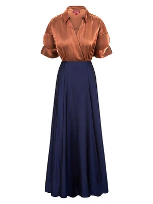 Shubert Two-Tone Maxi Dress