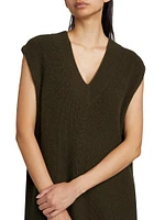 Rib-Knit V-Neck Vest
