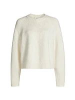 Textured Raglan Wool Fair Isle Sweater