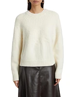 Textured Raglan Wool Fair Isle Sweater