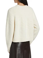 Textured Raglan Wool Fair Isle Sweater