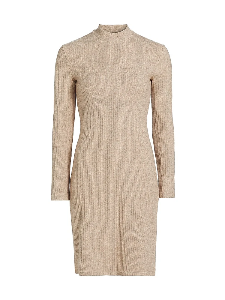 Ribbed Sweater Minidress
