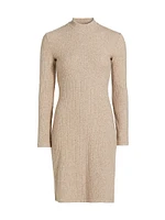 Ribbed Sweater Minidress