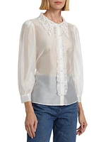 Indy Ruffled Long-Sleeve Blouse