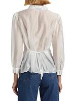 Indy Ruffled Long-Sleeve Blouse