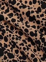 Kristine Asymmetric Leopard Minidress