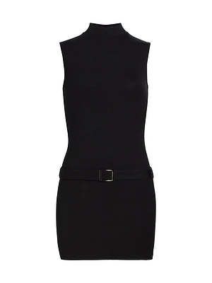 Jemma Belted Knit Minidress