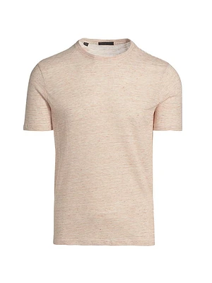 Striped Linen-Cotton T-Shirt