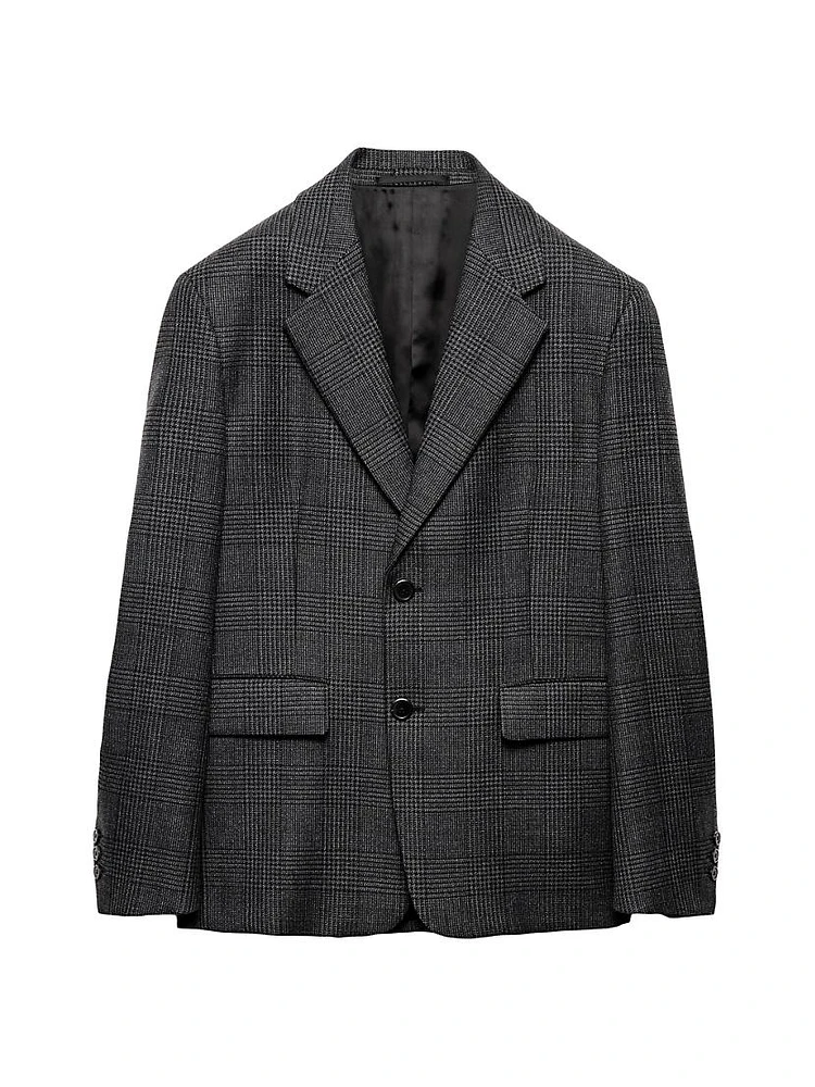 Single-Breasted Wool Jacket