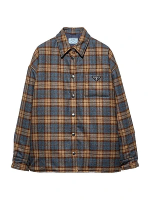 Checked Wool Twill Lumberjack Jacket