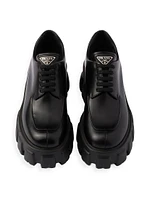 Monolith Brushed Leather Lace-Up Shoes