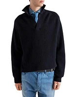 Oversized Cashmere Polo Sweater