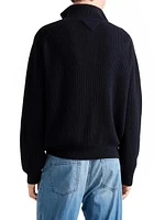 Oversized Cashmere Polo Sweater