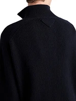 Oversized Cashmere Polo Sweater