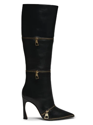 Zoe 100MM Leather Boots