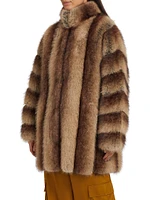 Faux-Fox-Fur Coat