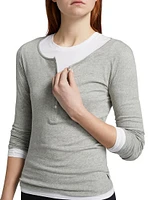 Long & Lean Henley Shirt