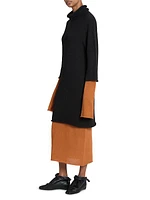 Interplay Alpaca-Blend Turtleneck Midi-Dress