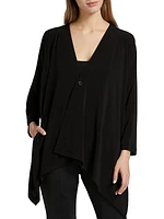 Drape Jersey Cardigan