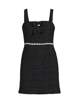 Esta Embellished Tweed Minidress