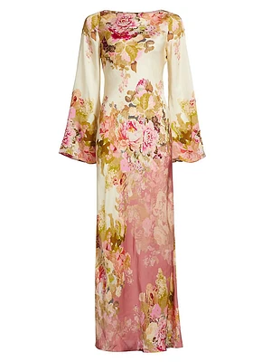 Sama Floral Boatneck Maxi Dress
