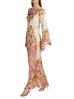 Sama Floral Boatneck Maxi Dress