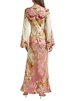 Sama Floral Boatneck Maxi Dress