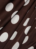 Tira Polkadot Silk Maxi Dress